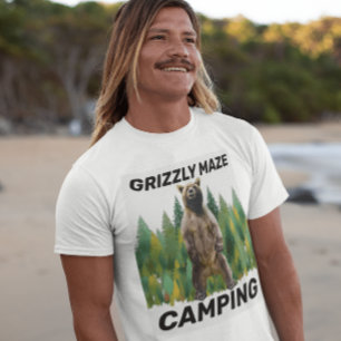 CAMISA DE CAMPOS T-SHIRTS DE CAMPING GRIZZLY BEAR