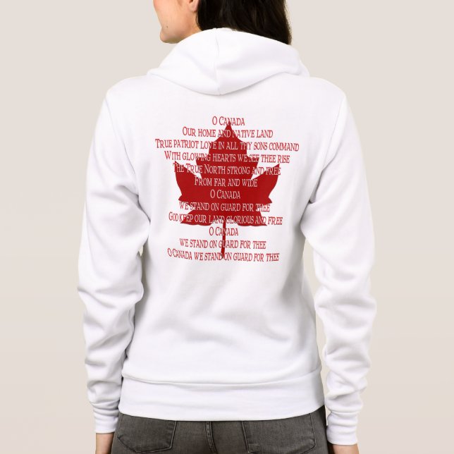 Camisa de Canadá da lembrança da camisa do Hoodie (Verso)