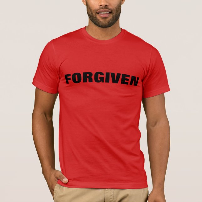 Camisa de Canvas de Bella perdoada em vermelho (Frente)