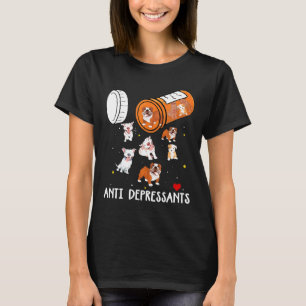 Camisa de Cão Pitbull Antidepressivo Presentes de