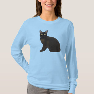 Camisa de Capa Longa de Gato Burmanês