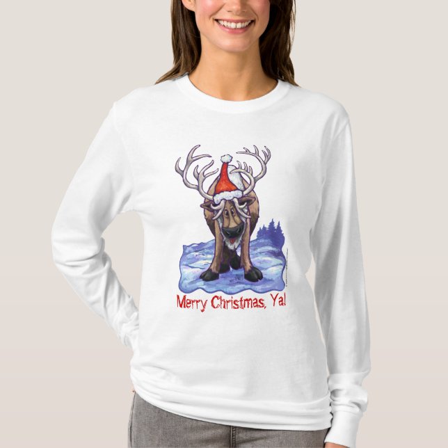 Camisa De Capa Longa De Rebelde Natal (Frente)