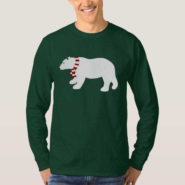 Camisa De Capa Longa Do Urso Polar (Frente)