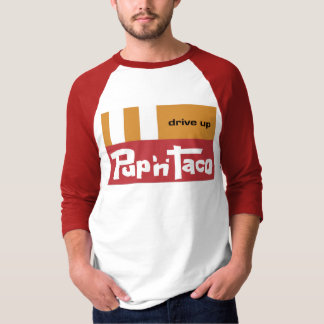 Camisa de Capa Pup n' Taco 3/4 - Logotipo original