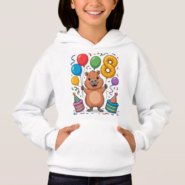 Camisa de Capivara para Meninas de 8 anos de Anive (Frente)