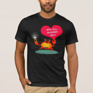 Camisa De Caranguejo Noivado De Casamento