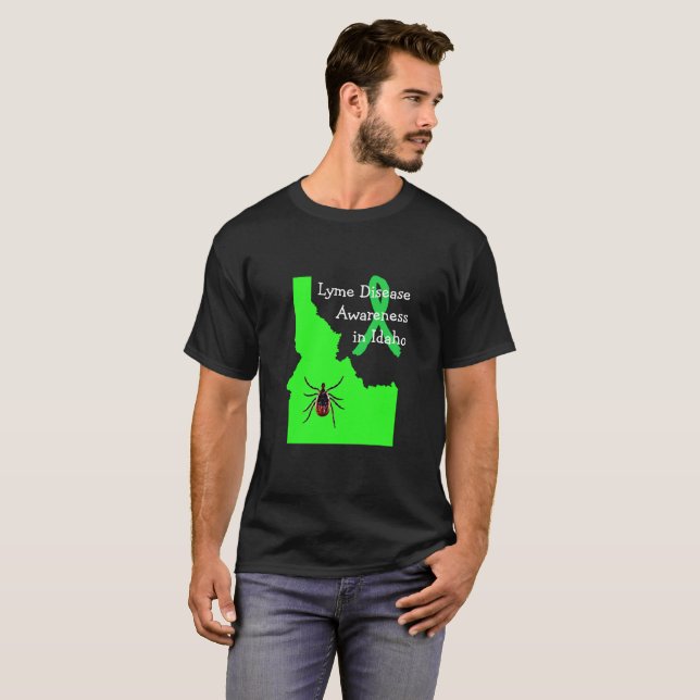 Camisa de Carrapato de Conscientização da Doença d (Frente Completa)
