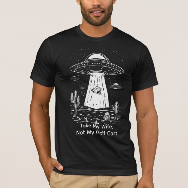Camisa de Carrinho de Golfe Leve Minha Esposa - Ab (Frente)