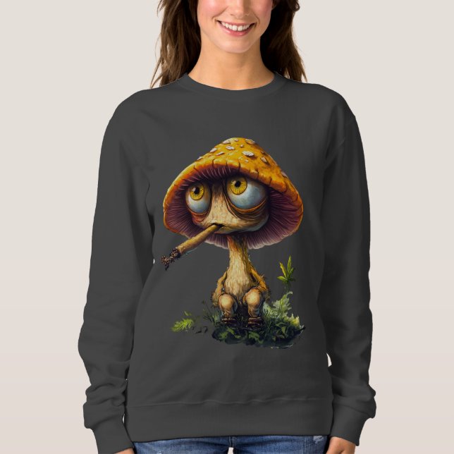 Camisa de Cartoon de Cogumelo Pedrada Engraçada (Frente)
