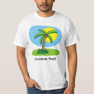 Camisa de Cartoon de Palm Tree