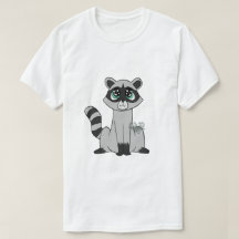 Camisa de Cartoon Raccoon