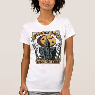 Camisa de Casa Assombrada com Mansão Assustadora M