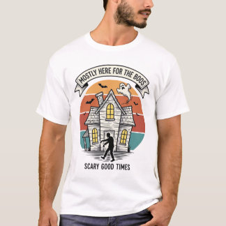 Camisa de Casa Assombrada Engraçada Vintage Hallow