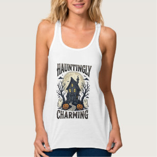 Camisa de Casa Assombrada Vintage Halloween Cottag