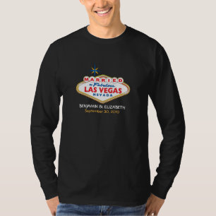 Camisa de Casamento de Destino de Vegas (escuro)