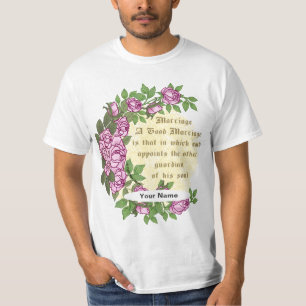 Camisa de casamento Verso casamento