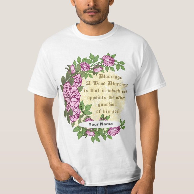 Camisa de casamento Verso de casamento (Frente)