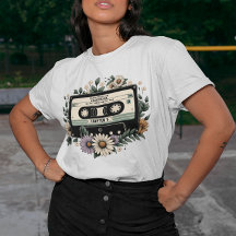 Camisa De Cassete De Audiolivro Retroativa - Tampa