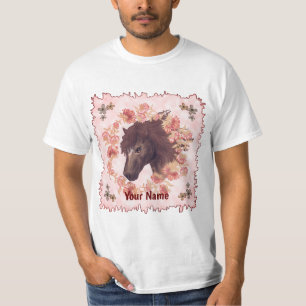 Camisa de cavalo castanho