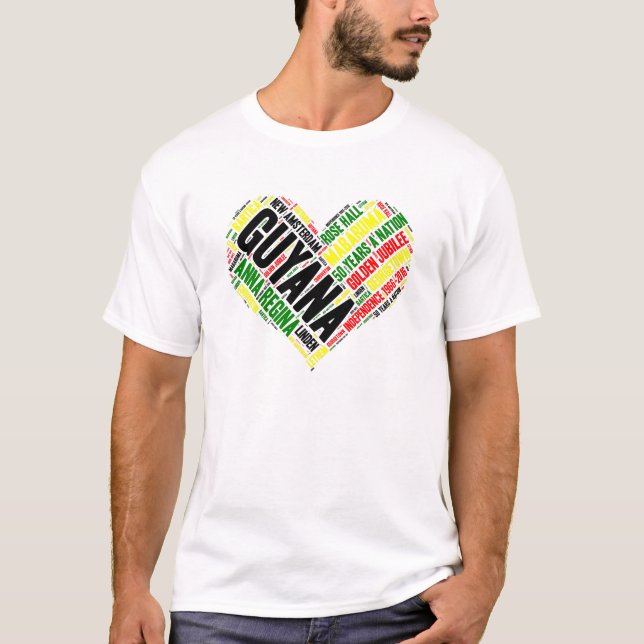 Camisa de Celebração da Independência da Guiana (Frente)