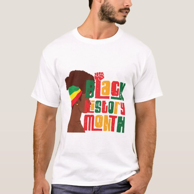 Camisa de Celebração do Mês da História Negra | Na (Frente)
