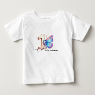 Camisa de Celebração do Primeiro Aniversário para