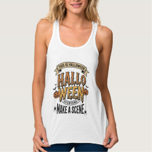 Camisa de Cena de Halloween Gravura Vintage Abóbor