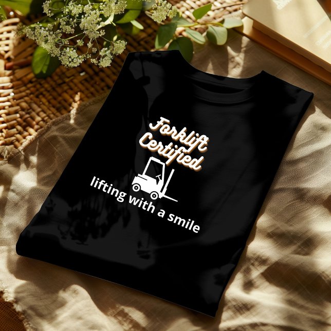 Camisa de certificação empilhadora LEVANTANDO COM  (Criador carregado)