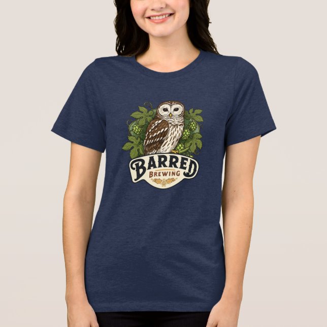 Camisa de cerveja barrada (Frente)