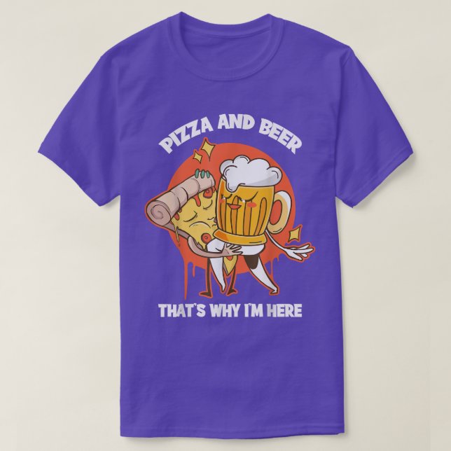Camisa De Cerveja E Pizza (Frente do Design)