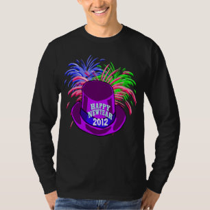 Camisa de chapéu e fogo de ano novo