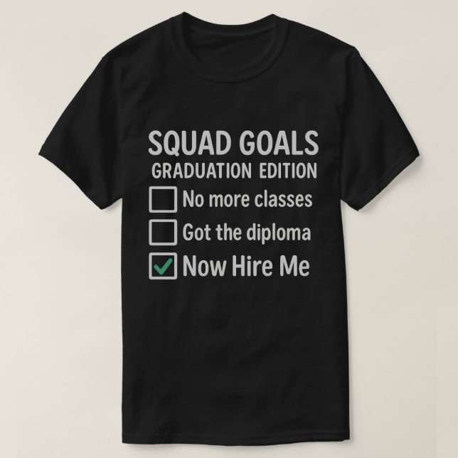 Camisa de Checklist de Objetivos de Graduação - 20 (Frente do Design)