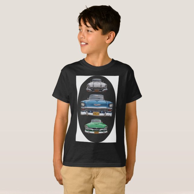 Camisa de Chevy T - carros cubanos (Frente Completa)