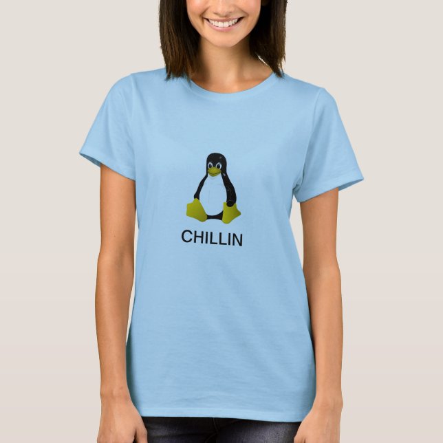 Camisa de Chillin do pinguim (Frente)