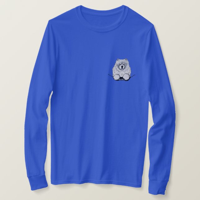 Camisa de Chow do KiniArt Pocket Cream (Frente do Design)