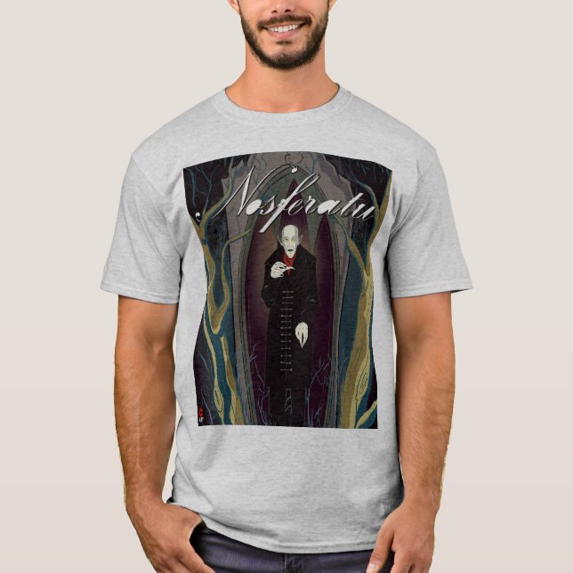 Camisa de cinza básica de Nosferatu (Frente)