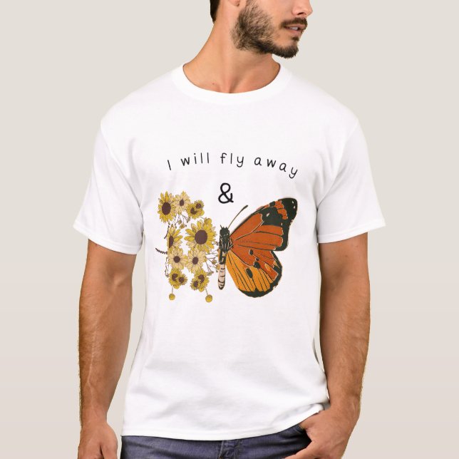 Camisa de Citação de Liberdade Bonita Presente par (Frente)