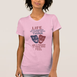 Camisa de citação LIFE - escolha estilo e cor