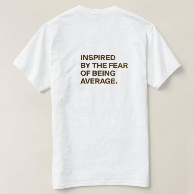 Camisa de citação motivacional - "Hustle em Silênc (Verso do Design)