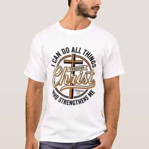 Camisa de Citação Vintage Filipenses 4_13 Cristã