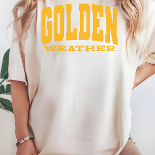 Camisa de Clima Dourado Camisa de Férias à Beira-M