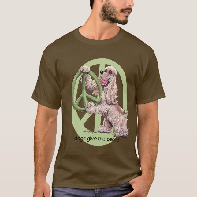 Camisa de cocker spaniel T (Frente)