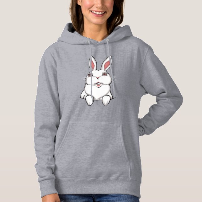Camisa de Coelhinho da Páscoa Feminina com Bolso C (Frente)