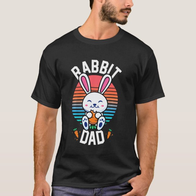 Camisa De Coelho De Pai De Coelho Para Rapazes Pet (Frente)