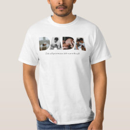 Camisa de Colagem de Fotos Dada para Dia de os pai