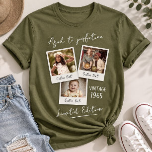 Camisa de Colagem de Fotos Personalizadas, Foto Re