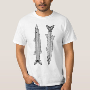 Camisa de Coloração de Peixes Barracuda