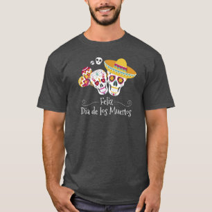 Camisa de Colorido Diâmetro de Muertos Partido  