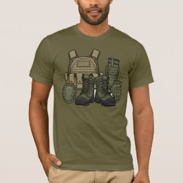 Camisa de Combate Botas & Equipamento Tático