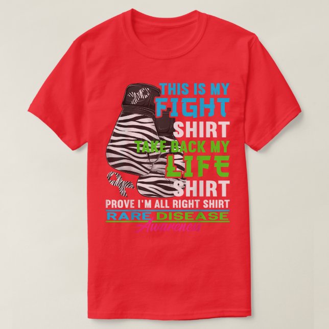 Camisa de combate I Zebra Friso I Consciência para (Frente do Design)